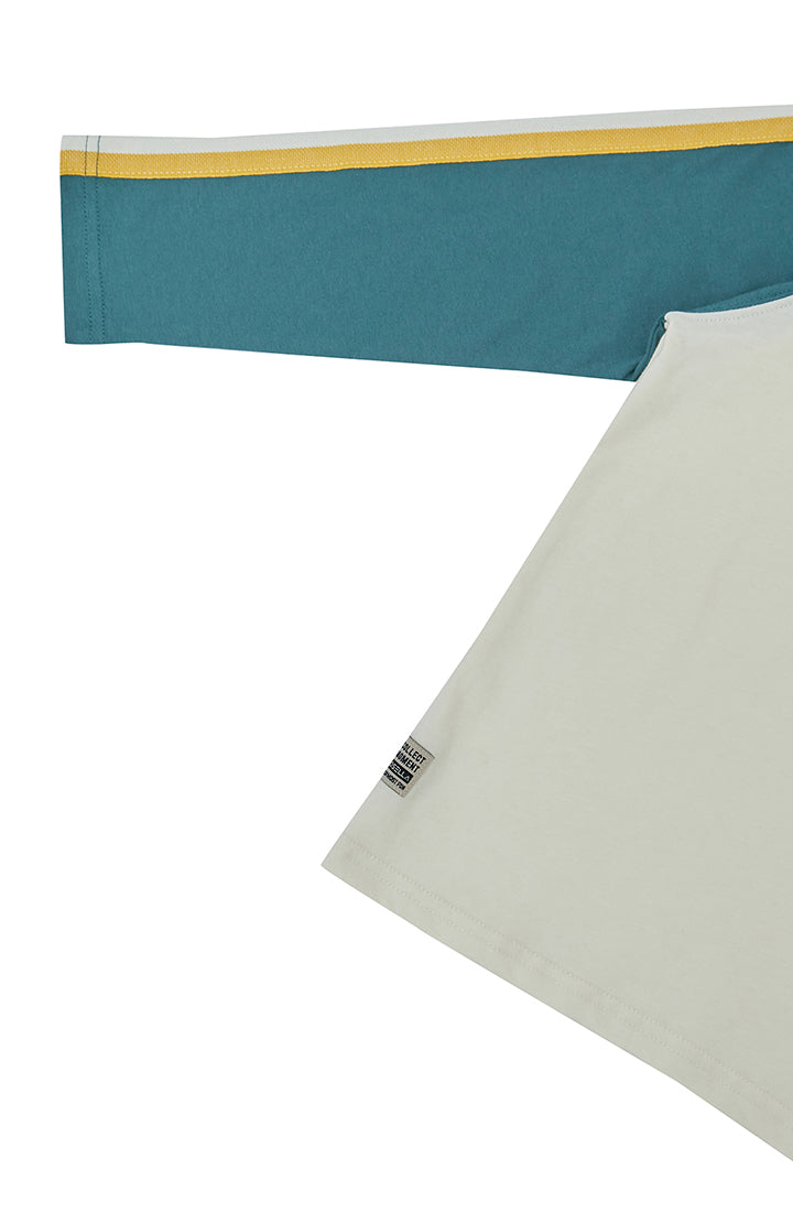 Osella Long Sleeve T-Shirt With Striped Detailing In Beige 2277500488