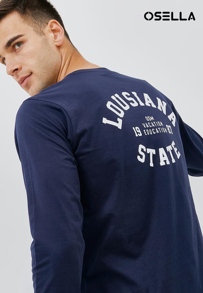 Osella Baju Pria Tshirt Louisiana in Navy