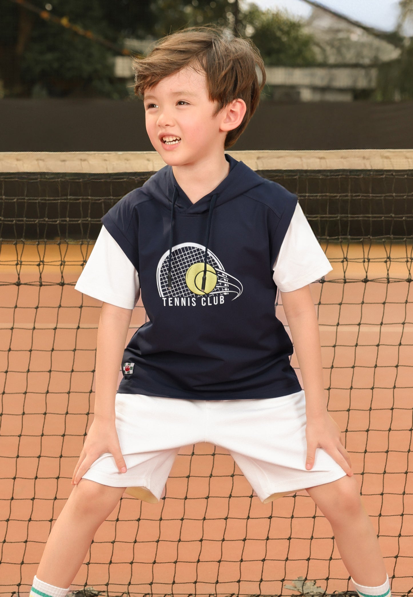 Osella Kids T-shirt Hoodie With Tennis Print