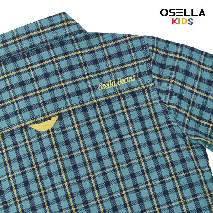 [NEW] Osella Safana Long Sleeve Checkered Shirt 22375001 | Atasan Kemeja Lengan Panjang Anak Laki Laki