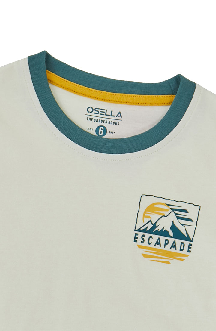 Osella Escapade Print T-Shirt Short Sleeve in Beige 2274500788