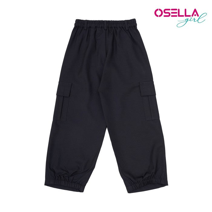 Osella Kana Long Cargo Pants With Half Elastic Band On The Leg Opening 23815002