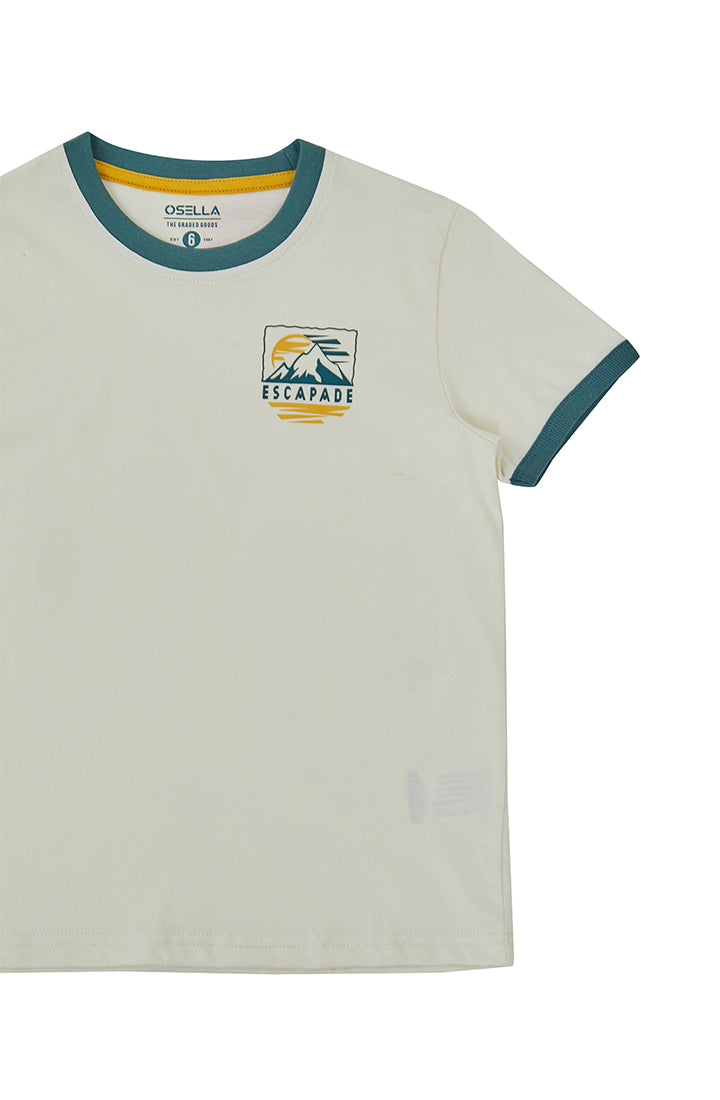 Osella Escapade Print T-Shirt Short Sleeve in Beige 2274500788