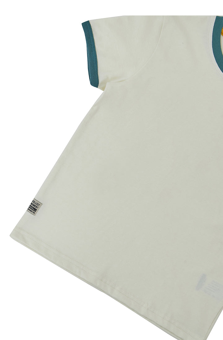 Osella Escapade Print T-Shirt Short Sleeve in Beige 2274500788