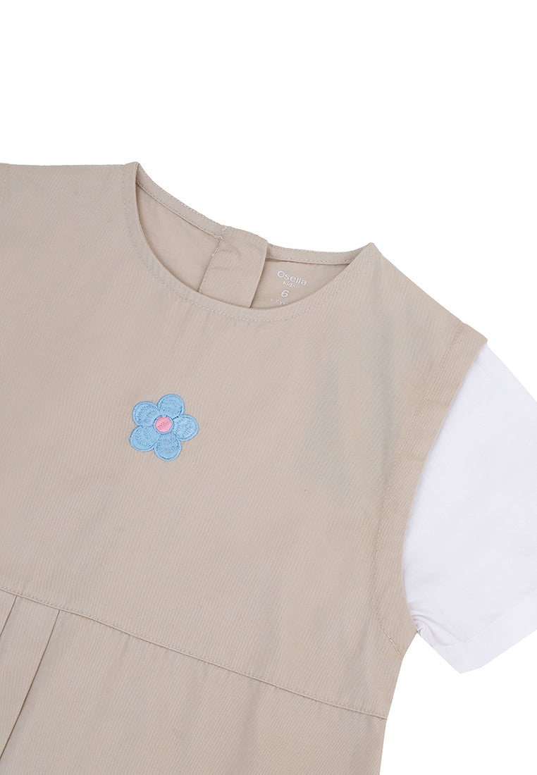 Osella Kids Blossom Pleated Dress