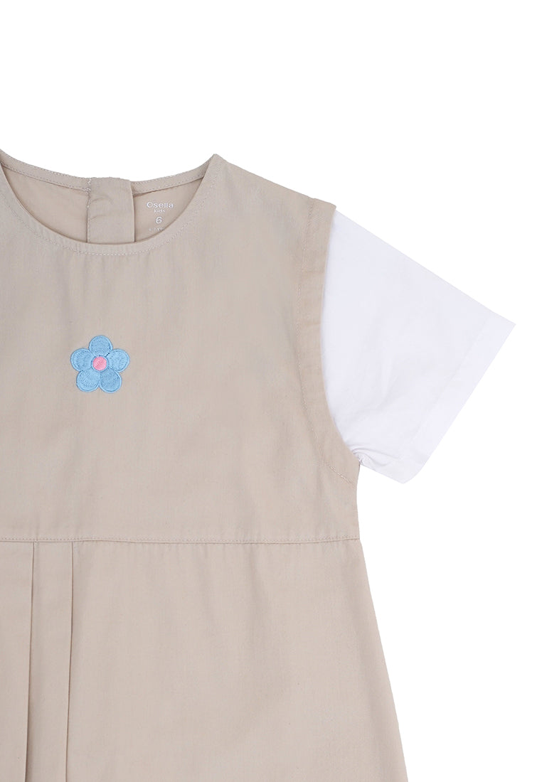 Osella Kids Blossom Pleated Dress