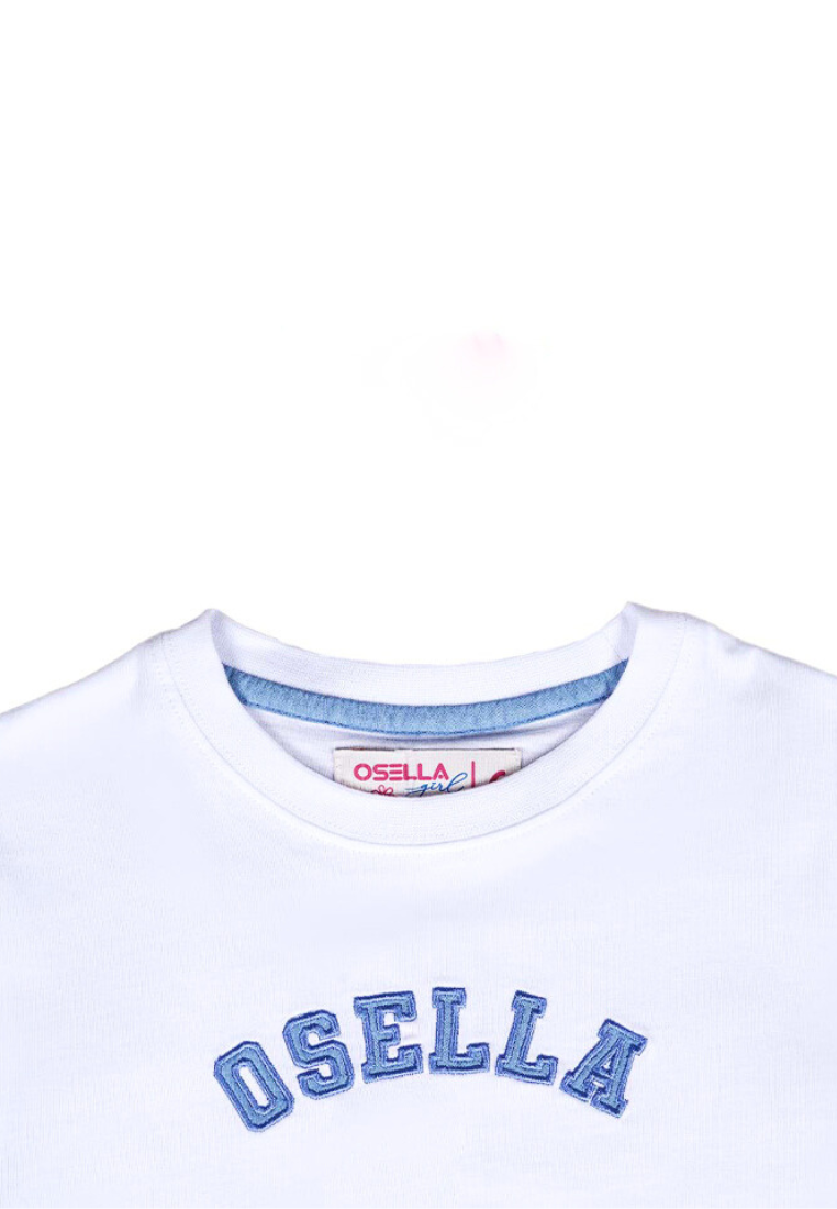 Osella Kids Girl Oversize T-Shirt in White