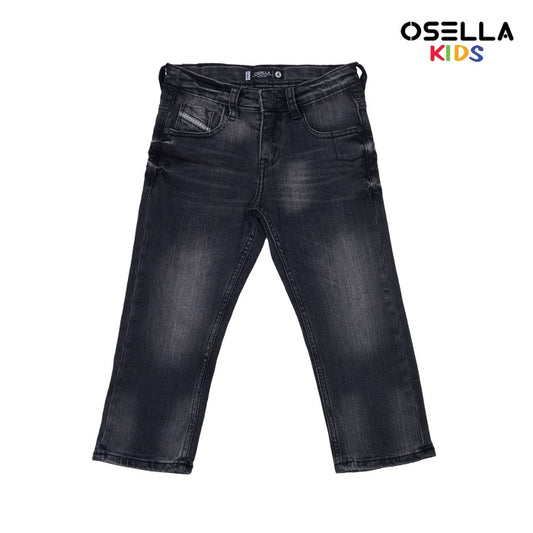 [NEW] Osella Luke Regular Fit Denim Jeans In Grey Denim Wash 228O400141 |  Celana Panjang Jeans Anak Laki-Laki