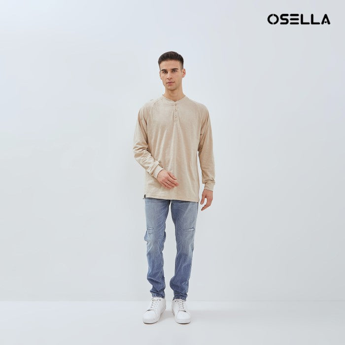 [NEW] OSELLA ZACKY LONG SLEEVE HENLEY TOP 20775001