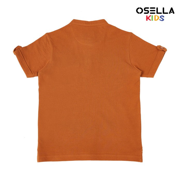 [NEW] Osella Callum Shanghai Collared Half Buttoned Polo Shirt 22215202