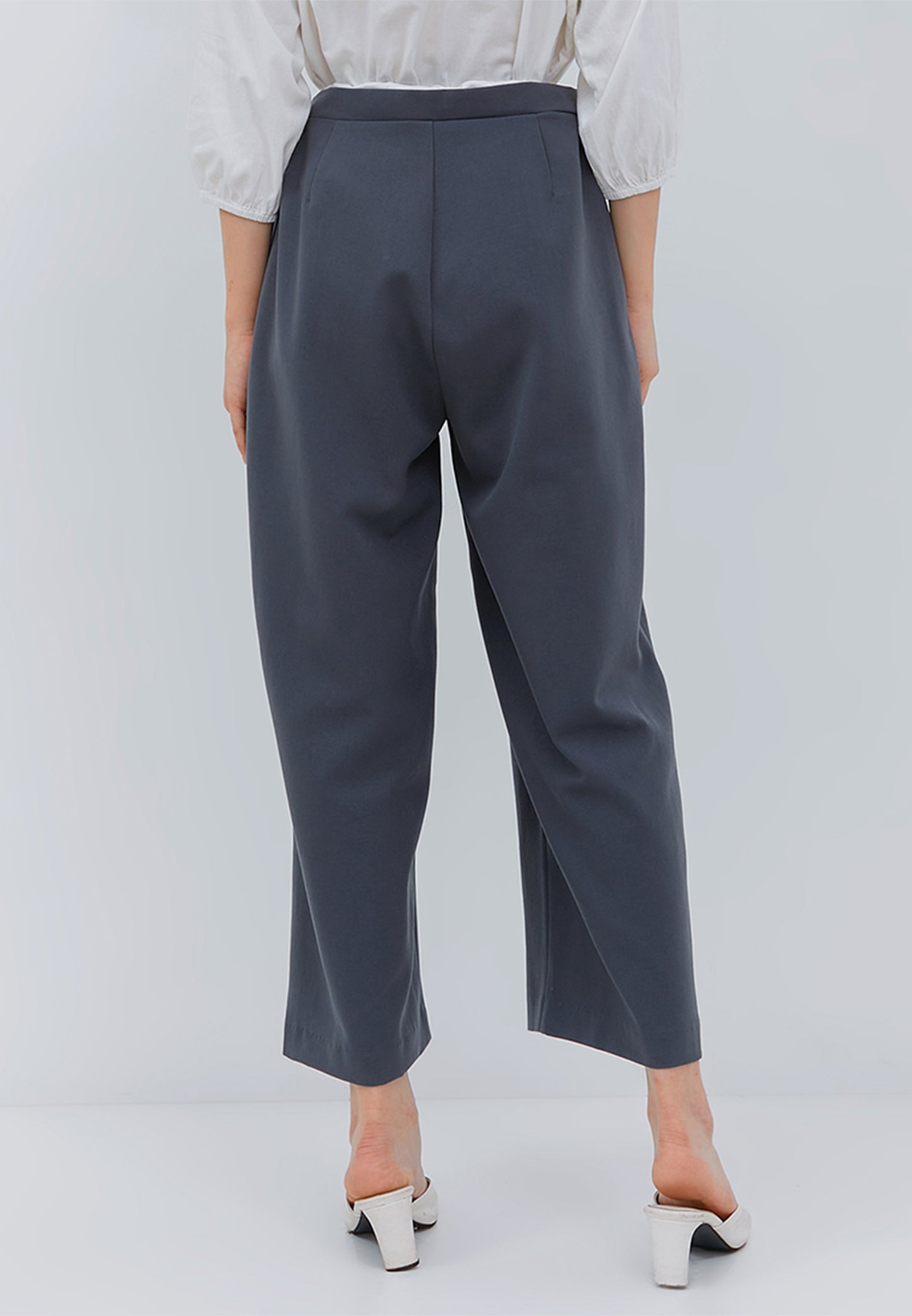 Osella Wide Pants With Satin Fabric Combination