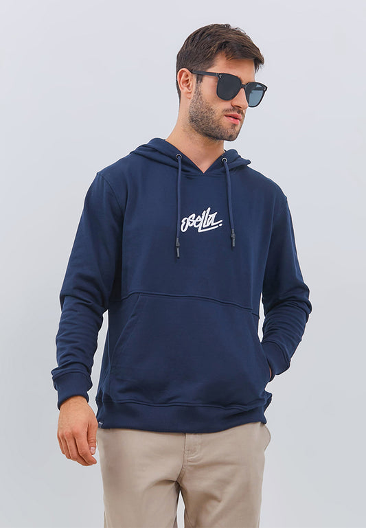 Osella Men Basic Hoodie In Navy