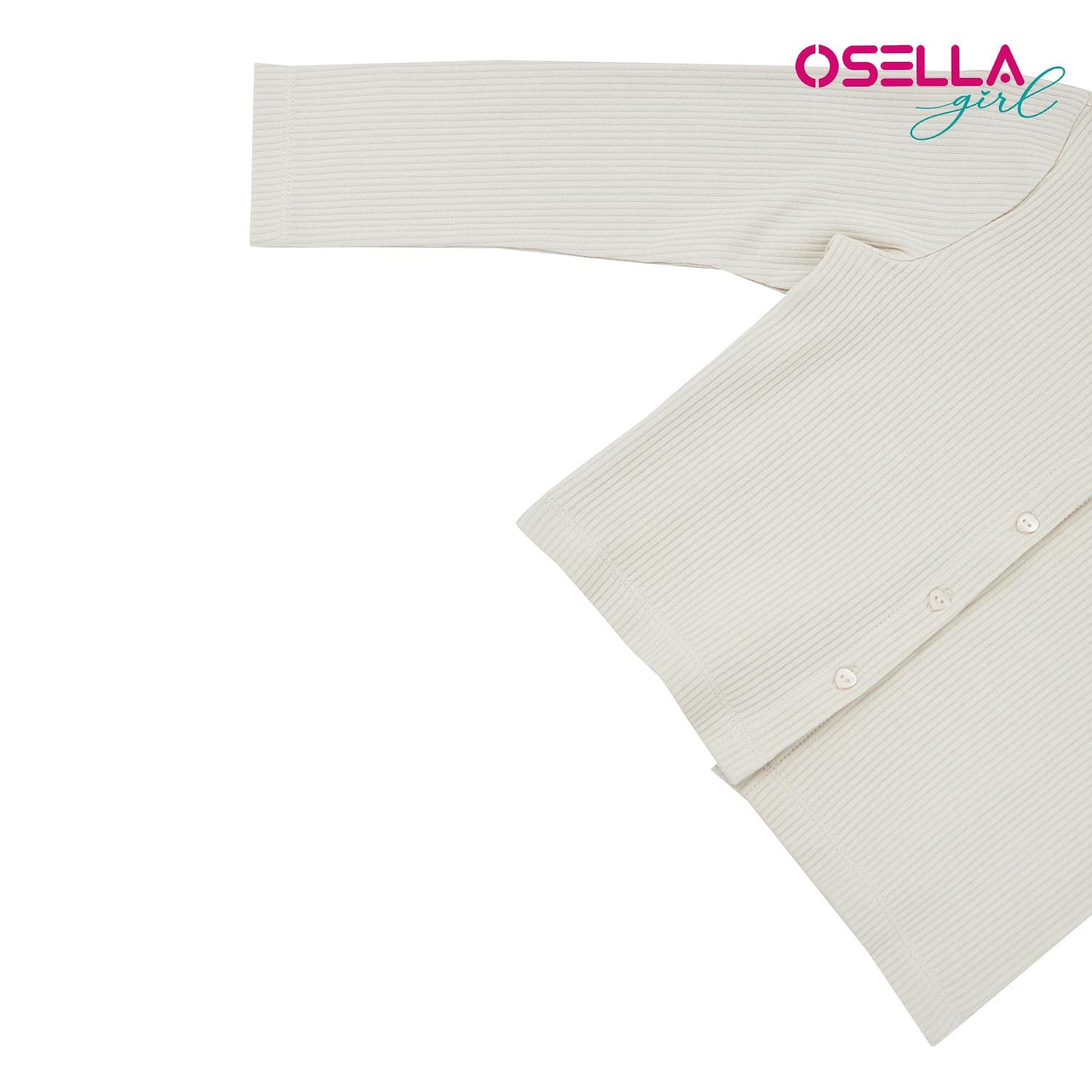 Osella Half Button Polo Shirt With Rib Fabric In Green 2371500698 | Atasan Basic Polo Anak