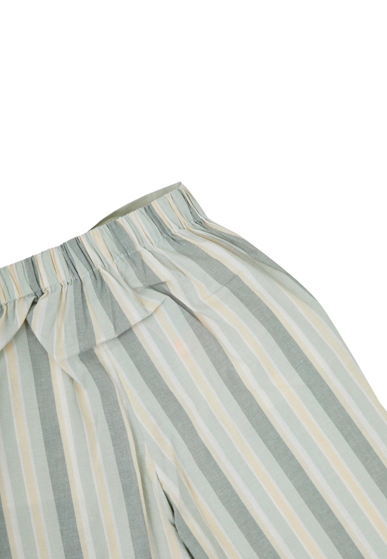 Osella Kids Elastic Pants In Striped Fabric