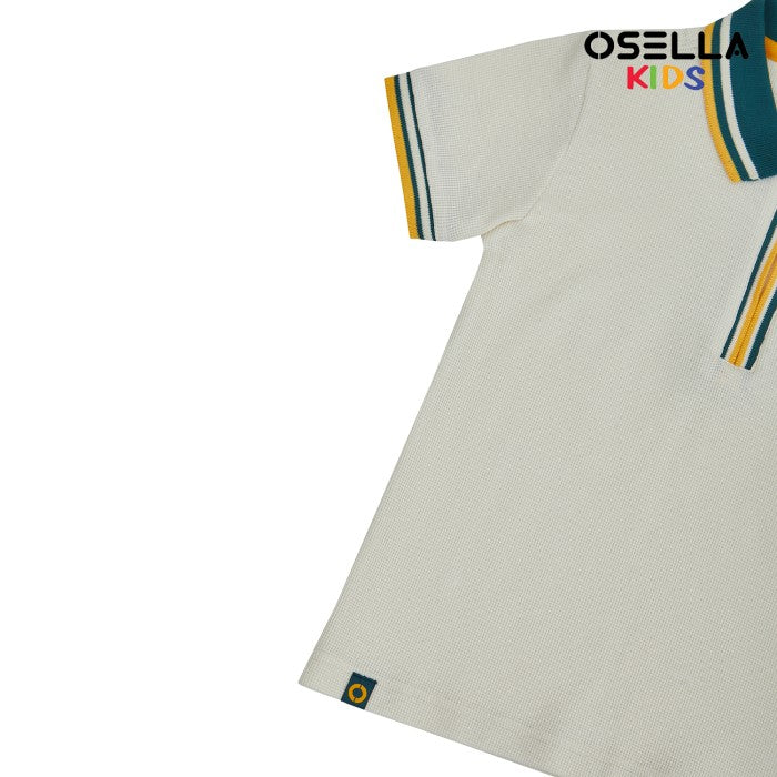 [NEW] Osella Alden Zip Up Polo Shirt 22215001 | Kaos Polo Basic Anak Laki Laki