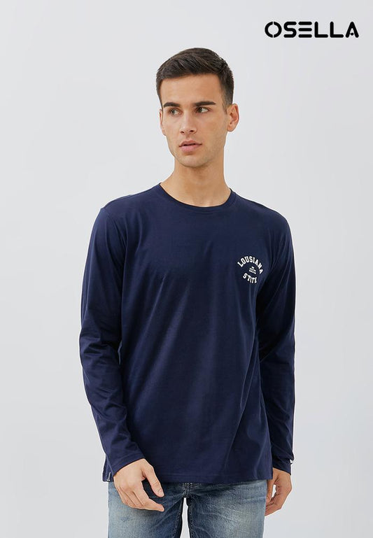 Osella Baju Pria Tshirt Louisiana in Navy