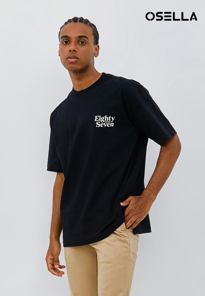 OSELLA OVERSIZED T-SHIRT IN BLACK