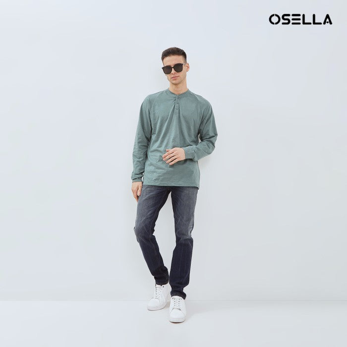 [NEW] OSELLA ZACKY LONG SLEEVE HENLEY TOP 20775001