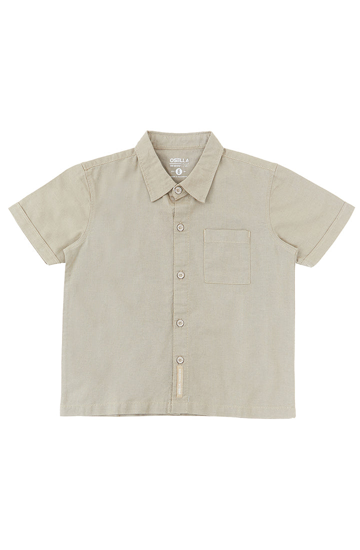 Osella Linen Look Short Sleeve Shirt 22325002