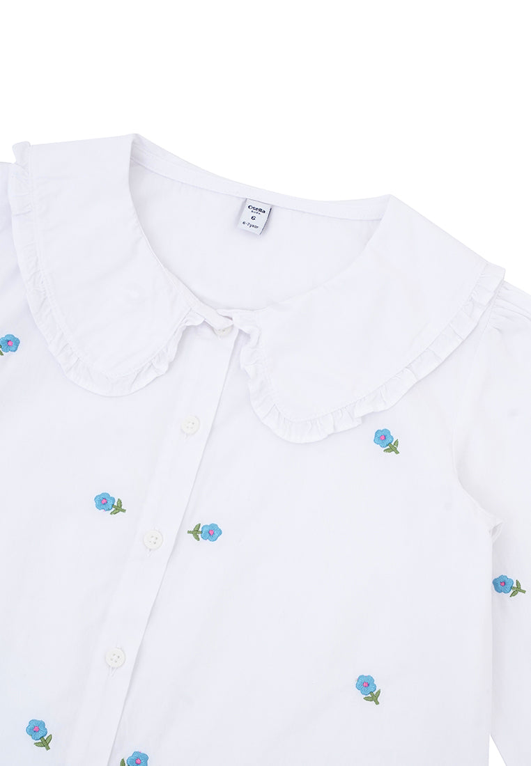 Osella Kids Bella Flower Patch Shirt