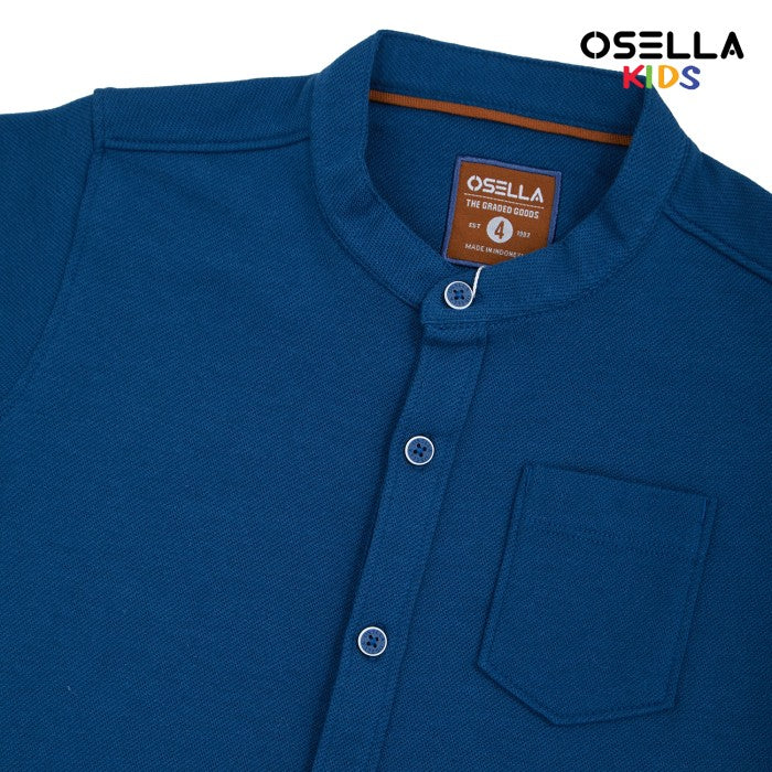 [NEW] OSELLA MASON SHORT SLEEVE SHANGHAI COLLAR KNIT SHIRT  22325207 | Kemeja Anak Laki-laki Lengan Pendek