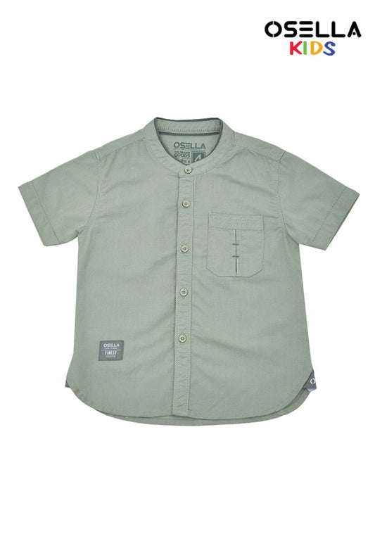 Osella Kids Boy Short Slevee Koko Shirt In Sage Green
