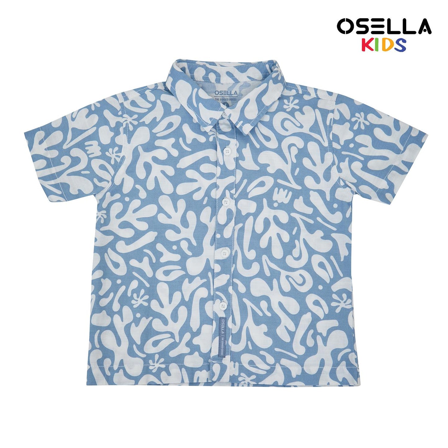 [NEW] Osella Pattern Relaxed Fit Shirt 2234500136 | Atasan Kemeja Anak Laki Laki