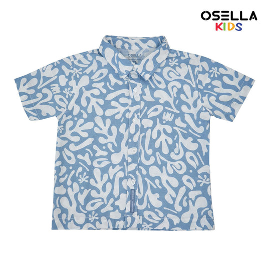 [NEW] Osella Pattern Relaxed Fit Shirt 2234500136 | Atasan Kemeja Anak Laki Laki