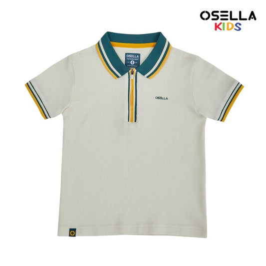 [NEW] Osella Alden Zip Up Polo Shirt 22215001 | Kaos Polo Basic Anak Laki Laki