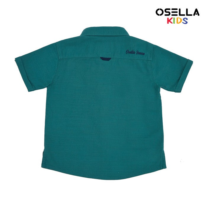 [NEW] Osella Rayyan Solid Collared Short Sleeve Shirt 22325001 | Kemeja Lengan Pendek Anak Laki-Laki