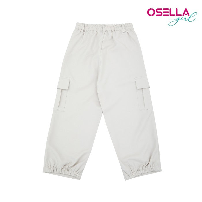 Osella Kana Long Cargo Pants With Half Elastic Band On The Leg Opening 23815002