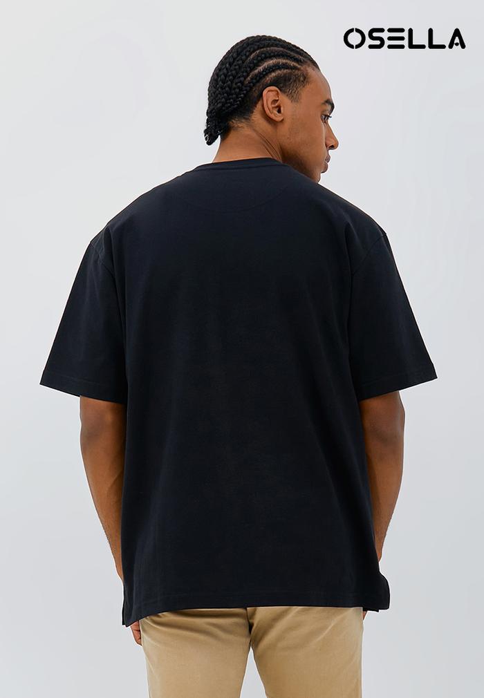 OSELLA OVERSIZED T-SHIRT IN BLACK