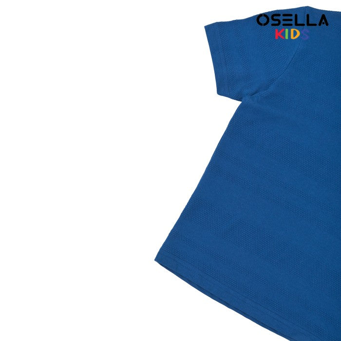 [NEW] OSELLA FINN SHORT SLEEVE FANCY FABRIC T-SHIRT WITH CONTRAST POCKET  22715003 | Atasan Kaos Pendek Anak Laki-Laki