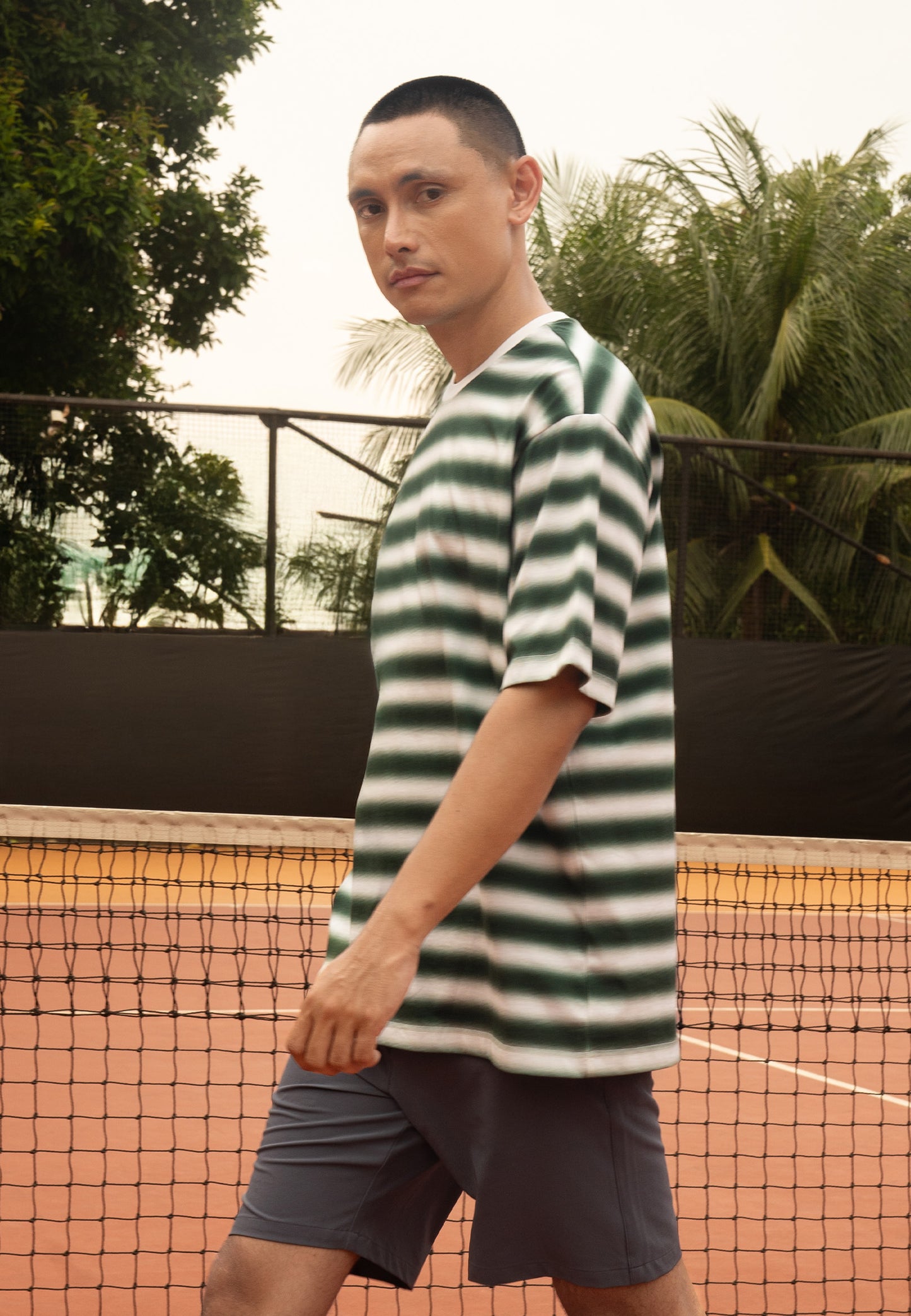 Osella Gradential Striped Relaxed Fit T-Shirt
