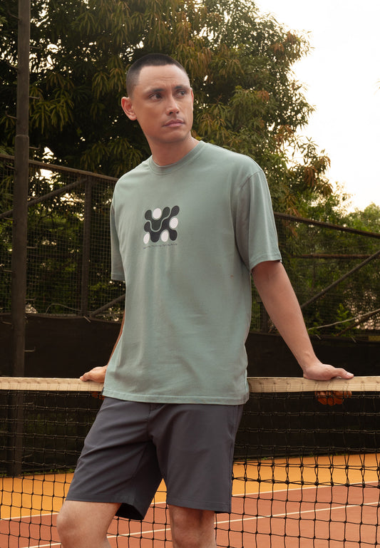 Osella Relaxed Fit Print T-Shirt In Malachite