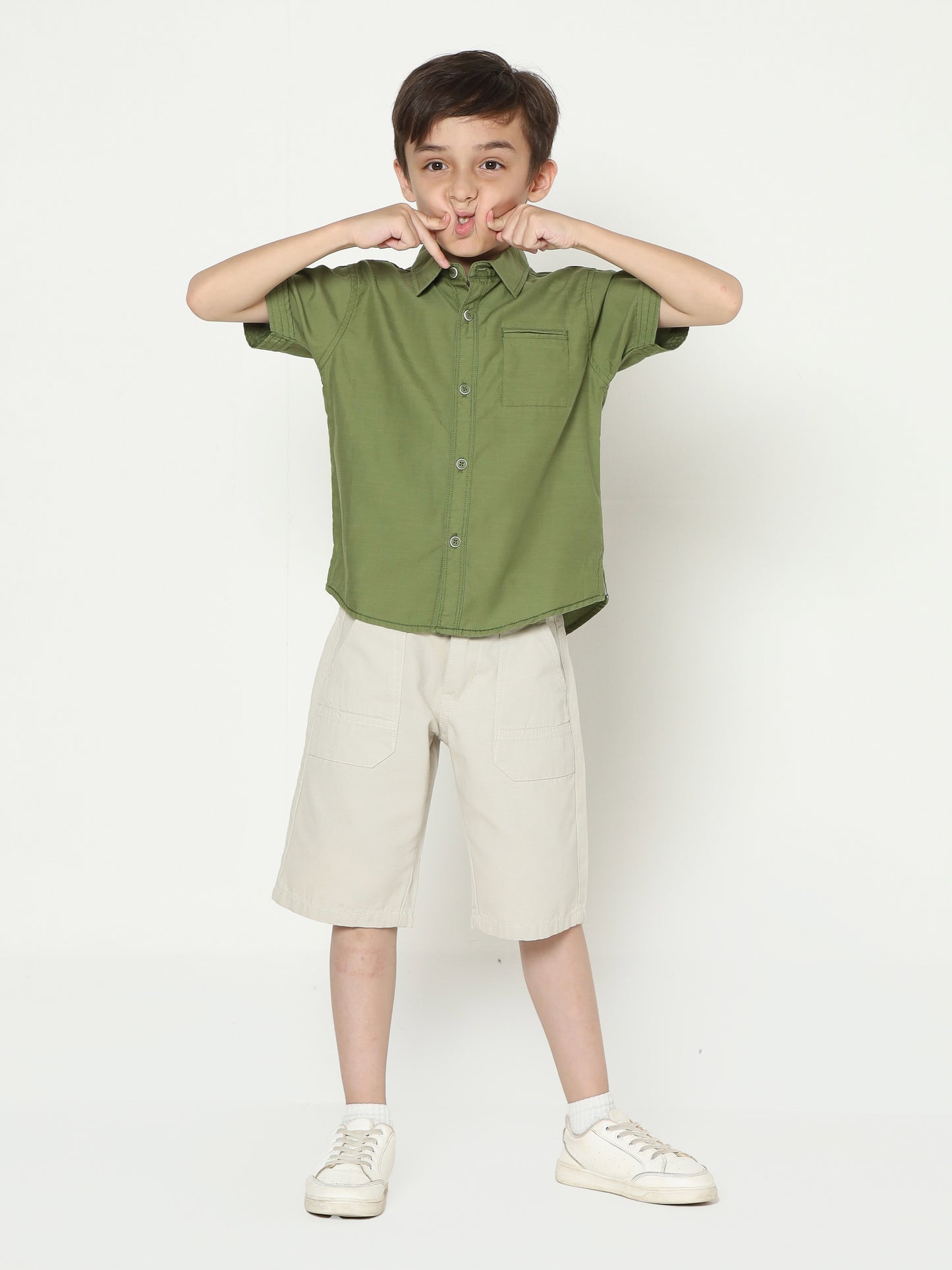 Osella Kids Tencel Slub Short Sleeve Shirt