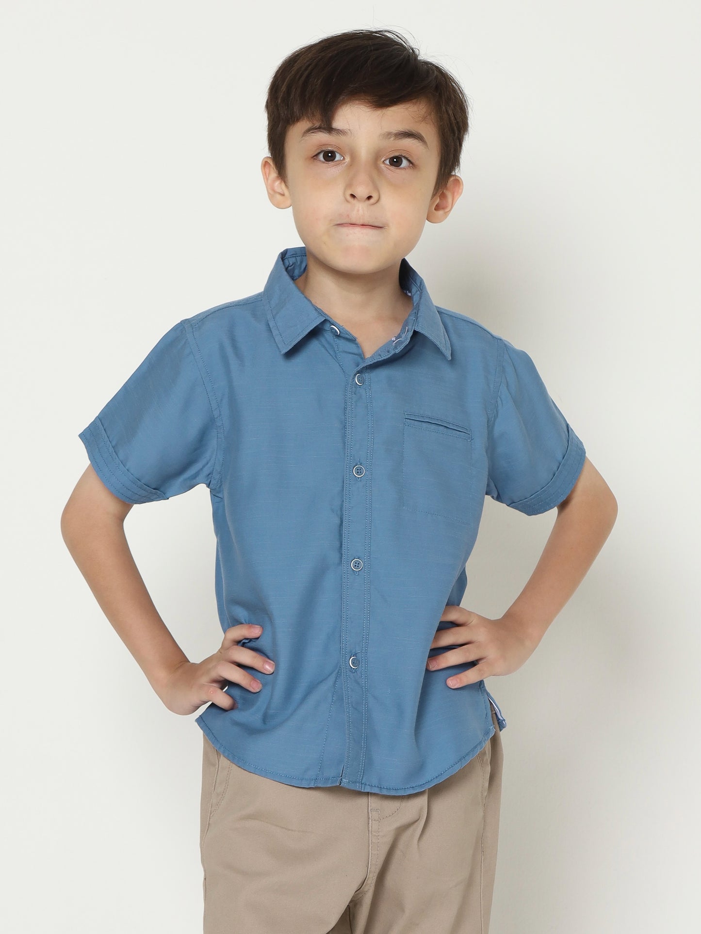 Osella Kids Tencel Slub Short Sleeve Shirt