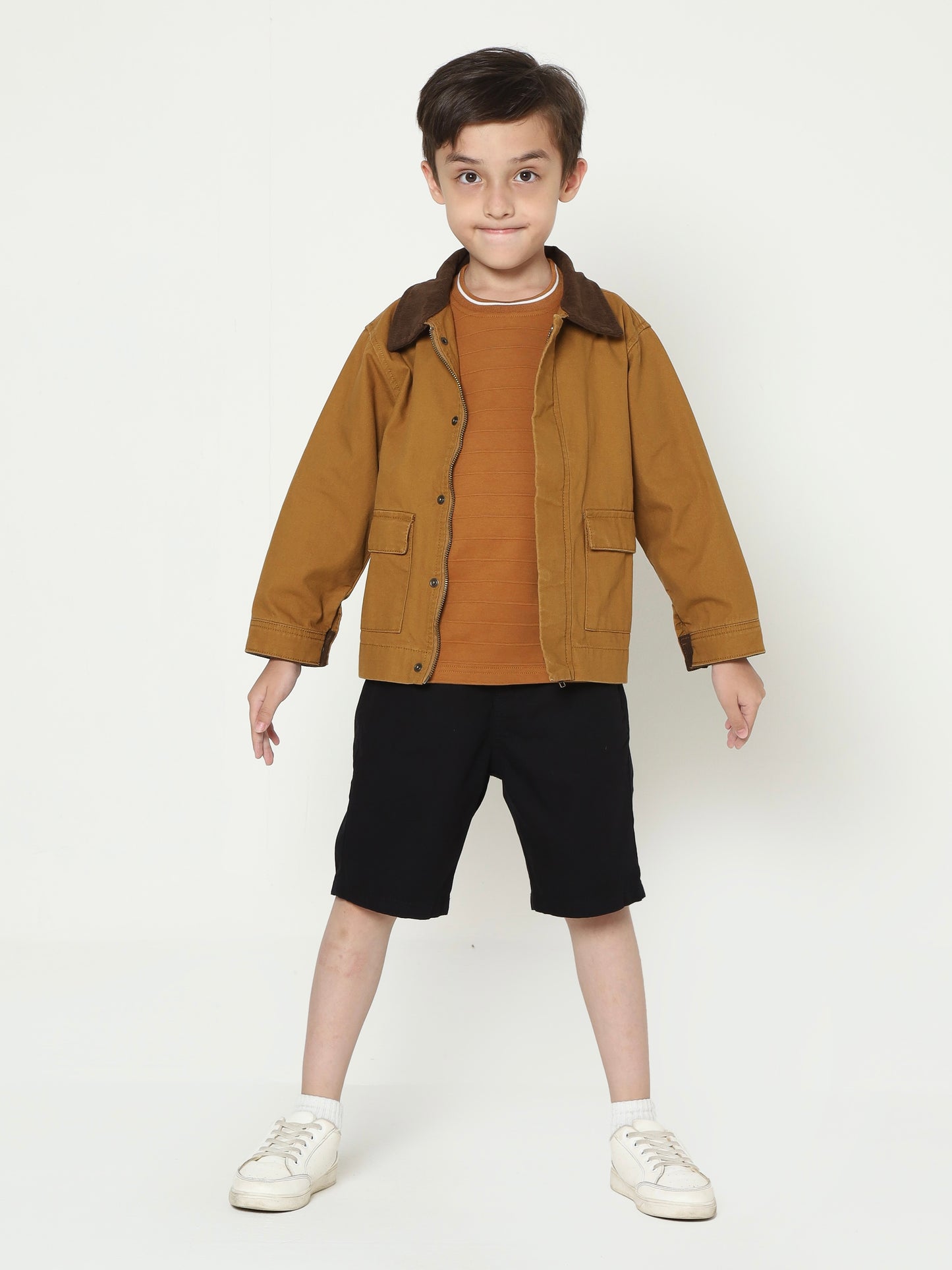 Osella Blouson Jacket In Tobbaco Brown