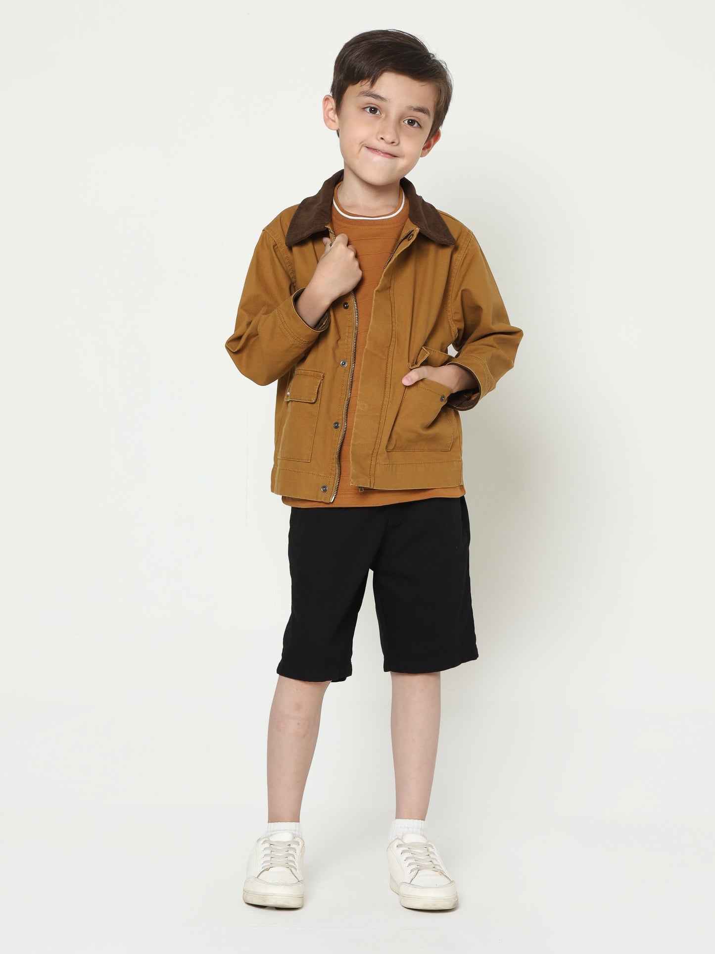 Osella Blouson Jacket In Tobbaco Brown