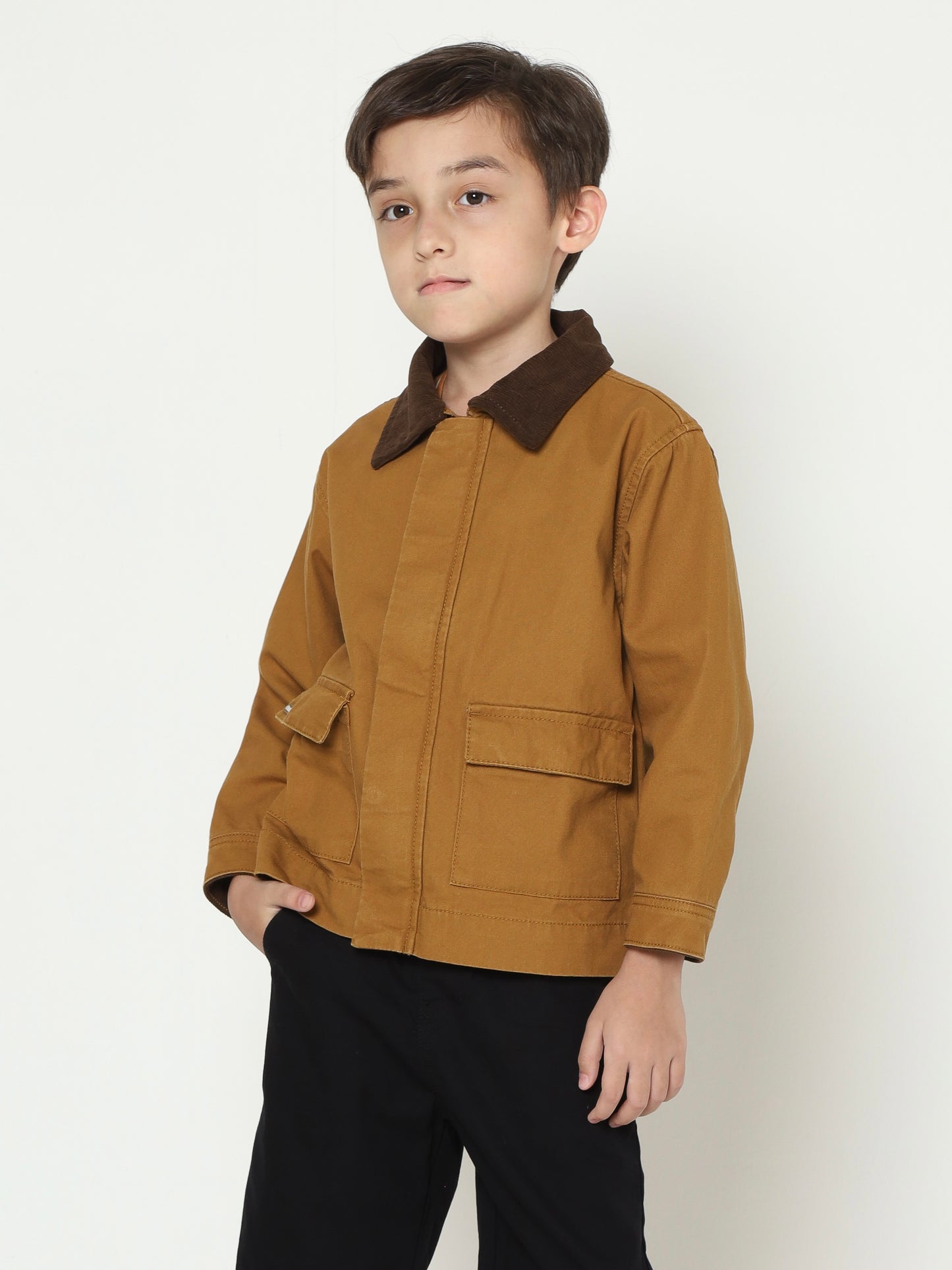 Osella Blouson Jacket In Tobbaco Brown