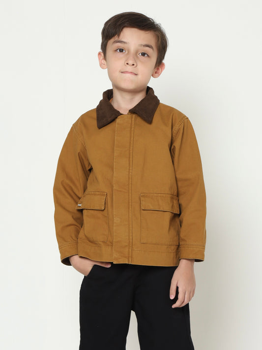 Osella Blouson Jacket In Tobbaco Brown
