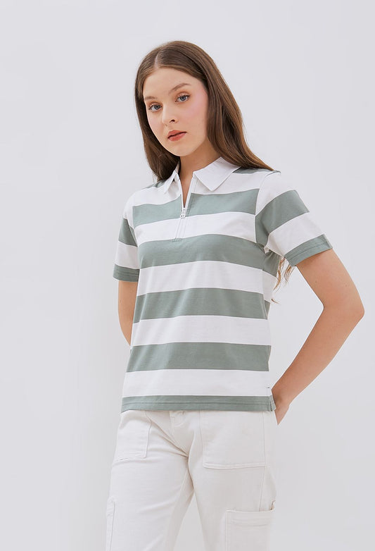 Osella Rully Striped Polo Shirt 21715002