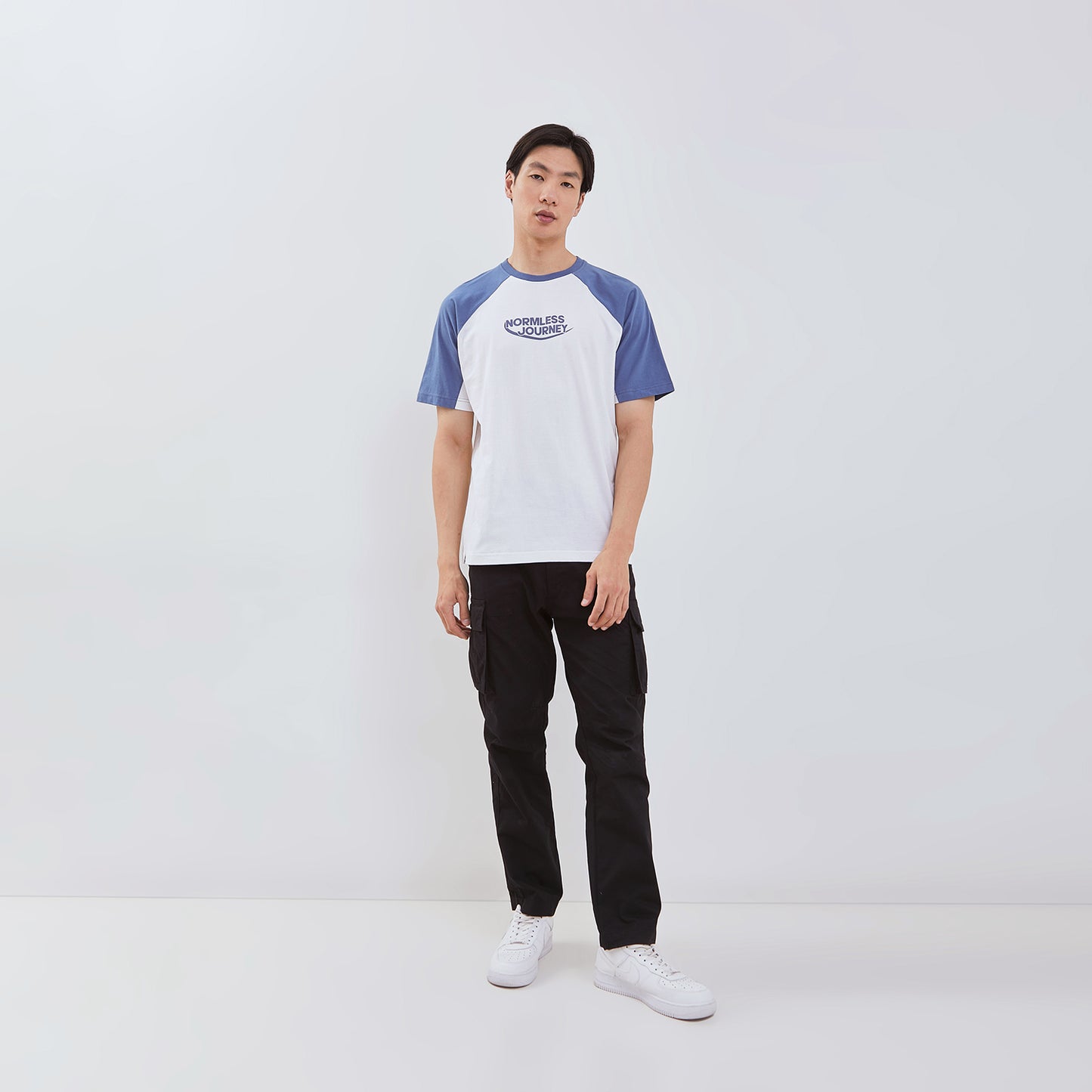 Osella Normless Journey T-Shirt Print In Smoke Blue