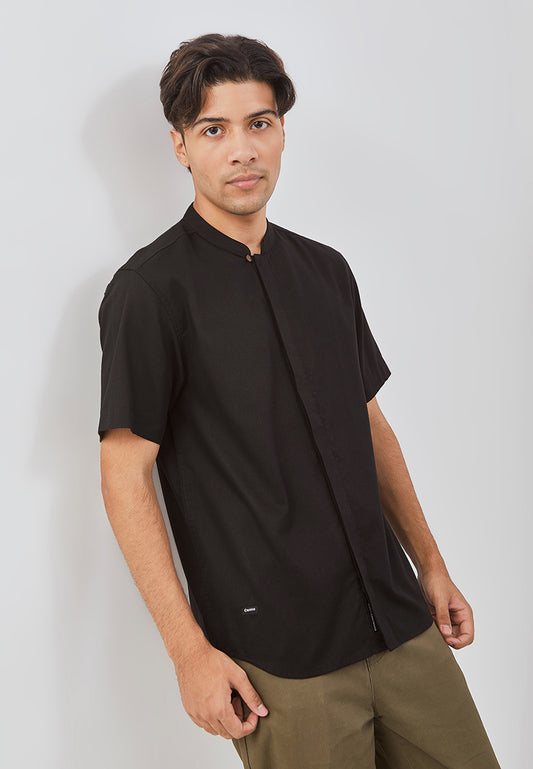 Osella Ziyyad Short Sleeve Stand Collared Shirt