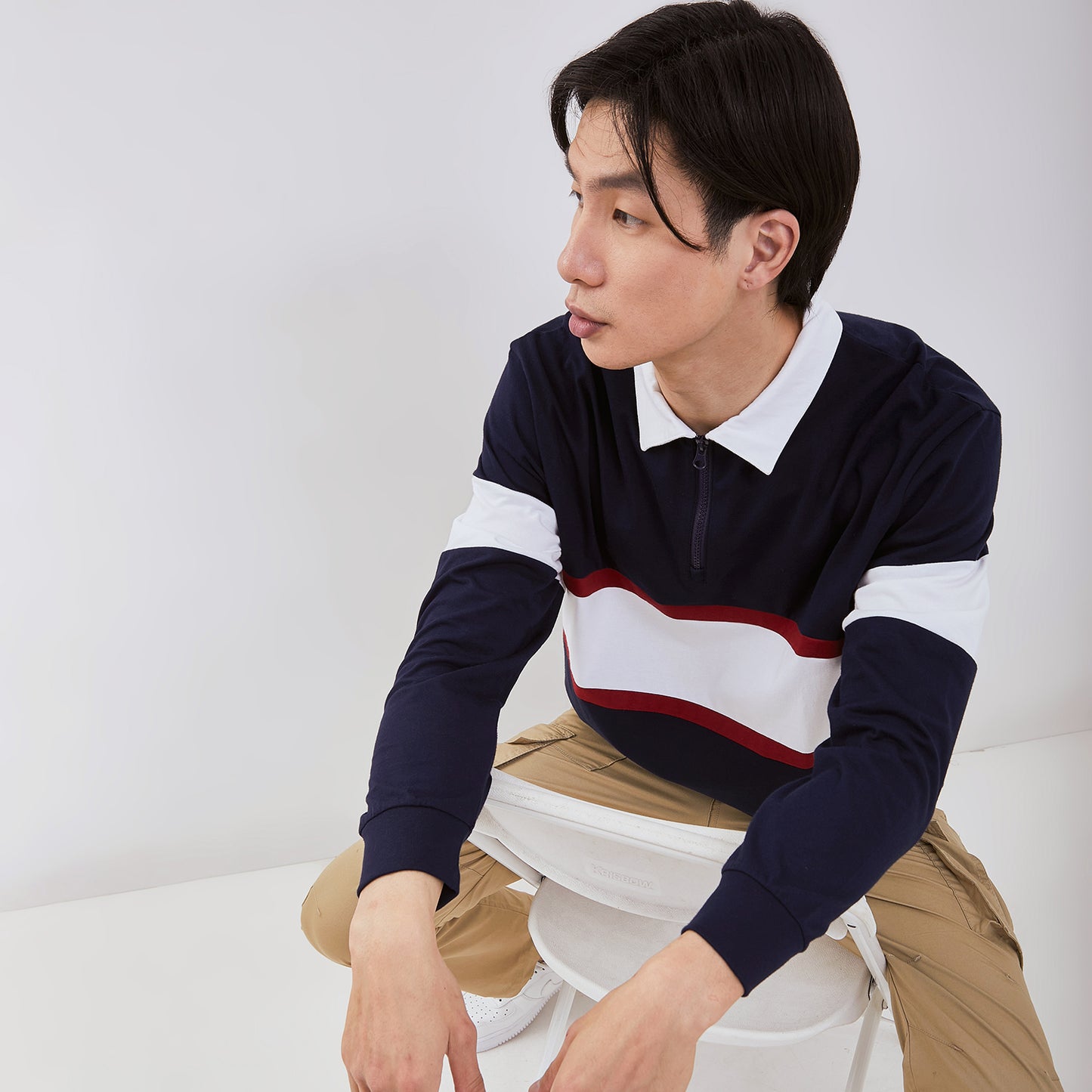 Osella Raden Long Polo Shirt In Navy