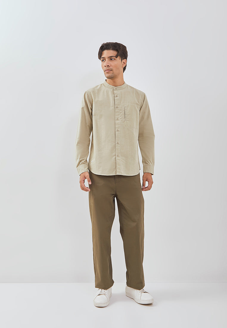 Osella Rayyan Long Sleeve Koko Shirt With Vertical Pocket