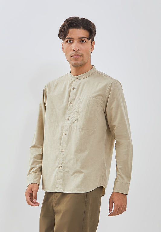 Osella Rayyan Long Sleeve Koko Shirt With Vertical Pocket