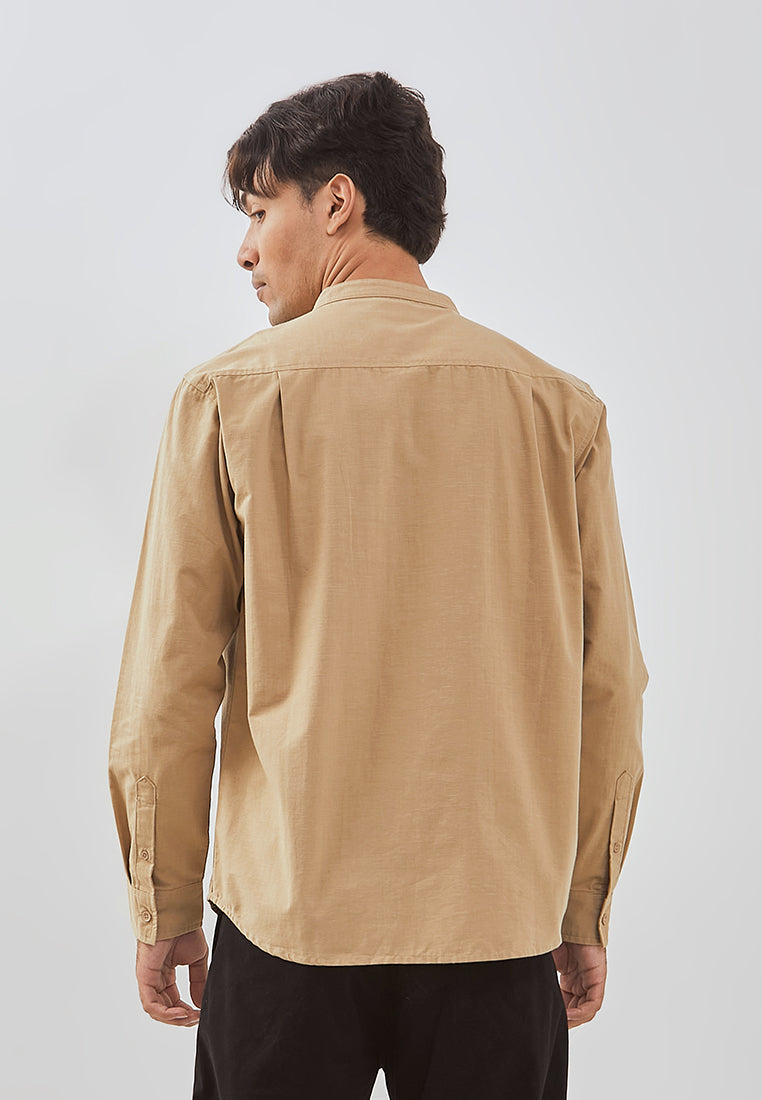 Osella Rayyan Long Sleeve Koko Shirt With Vertical Pocket