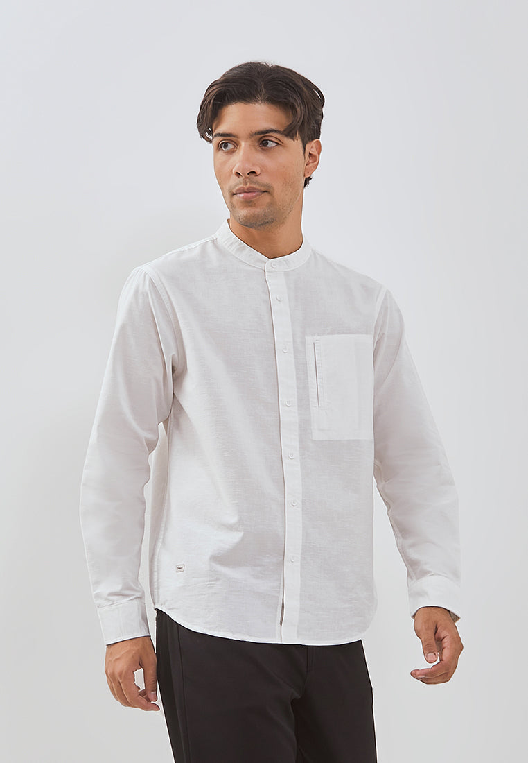 Osella Rayyan Long Sleeve Koko Shirt With Vertical Pocket