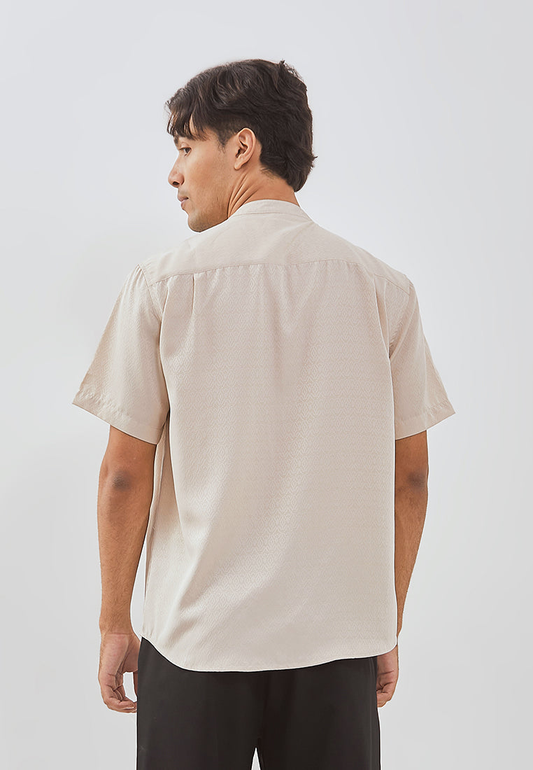 Osella Zahr Short Sleeve Koko Shirt With Dobby Pattern Textured Fabric